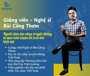 Giảng viên – nghệ sĩ Bùi Công Thơm